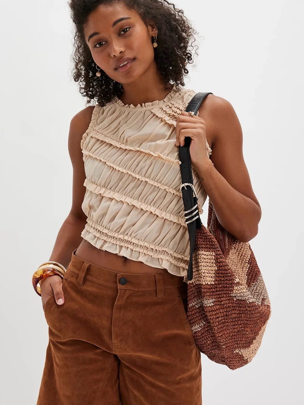 Free people Pink Sands Smocked Top + A GIFT 🎁